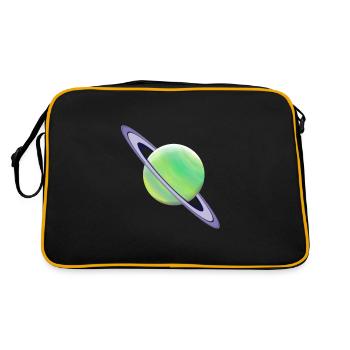 Planet Saturn Space - Retro Bag - black/gold - Back