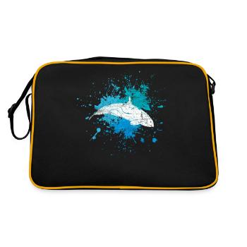 Killer whale - Retro Bag - black/gold - Back