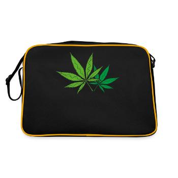 Cannabis - Sac Retro - noir/or - Dos