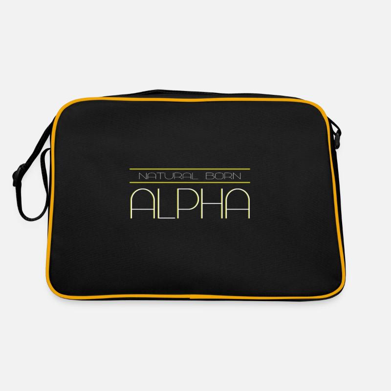Natürliches Alpha Retro Tasche