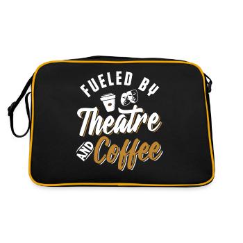 Kaffee Theater - Retro Tasche - Schwarz/Gold - Hinten