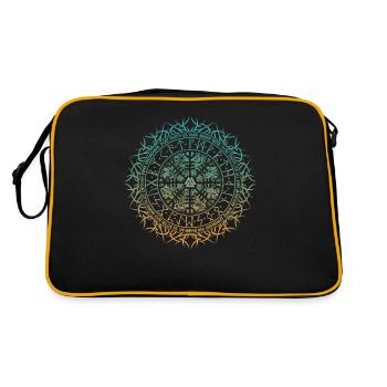 Le Viking Vegvisir avec la prière viking - Sac Retro - noir/or - Dos