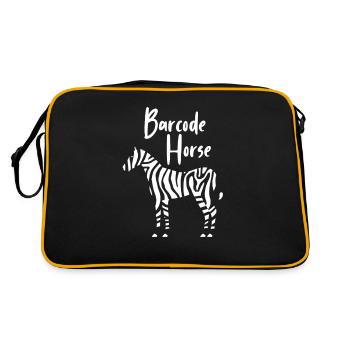 Code à barres Zebra - Sac Retro - noir/or - Dos