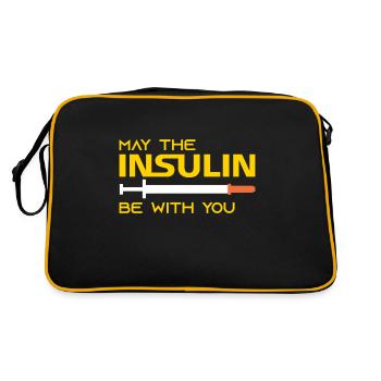 Diabetes may be the insulin with you - Retro Bag - black/gold - Back