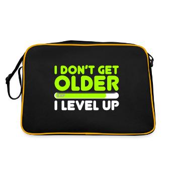 Gamer - Retro Tasche - Schwarz/Gold - Hinten