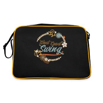 WCS Dance West Coast Swing Dance Gift - Sac Retro - noir/or - Dos