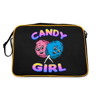 CANDY GIRL Barbe à papa - Sac Retro - noir/or - Dos