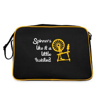 Wool Hand Mill - Retro Bag - black/gold - Back