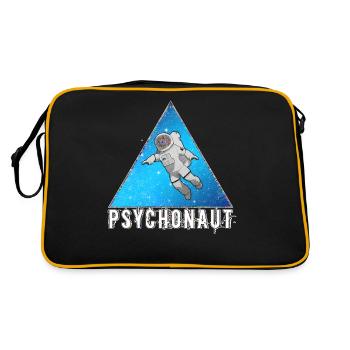 Psychonaute, DMT, LSD, Psychédélique, Psytrance - Sac Retro - noir/or - Dos