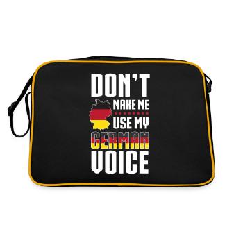 German Voice Germany - Retro Bag - black/gold - Back