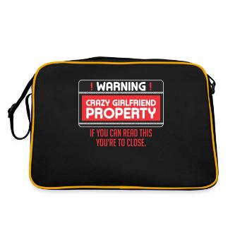 Crazy Girlfriend Property Boyfriend - Retro Bag - black/gold - Back