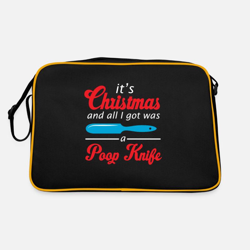 Kackmesser Lustiges Weihnachtsgeschenk Retro Tasche