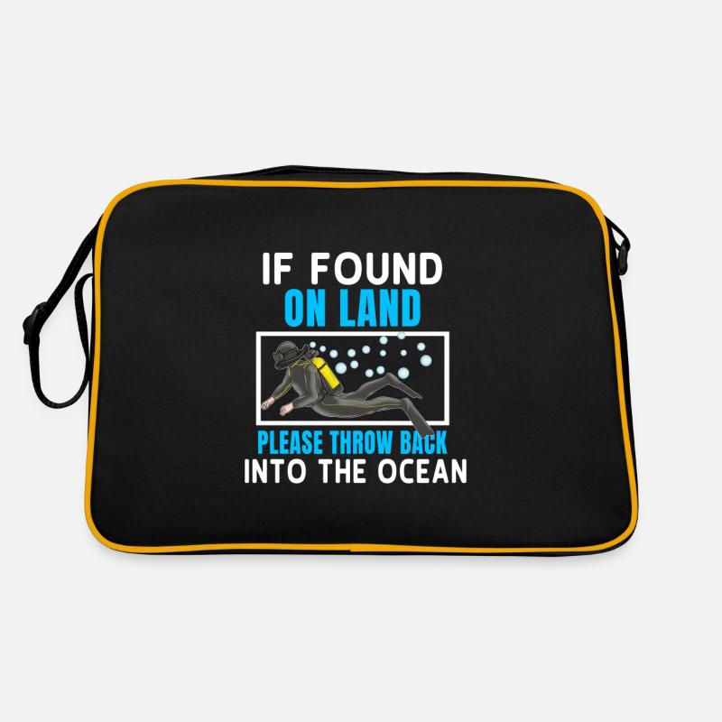 Cadeau de plongée sousmarine avec océan Sac Retro