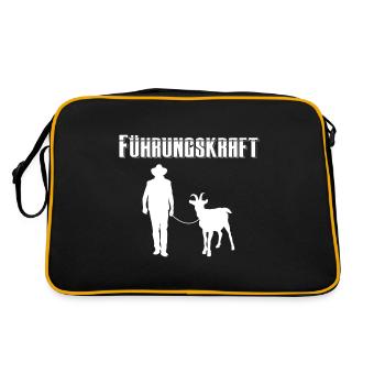 Caprin Animal Agriculture Cadeau · Cadre - Sac Retro - noir/or - Dos