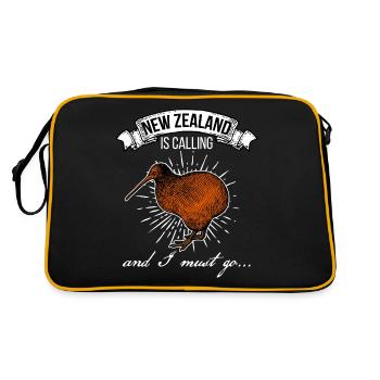 nouvelle-Zélande - Sac Retro - noir/or - Dos