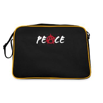 Punk Rock Punker Anarchism Anarchy Gift - Retro Bag - black/gold - Back