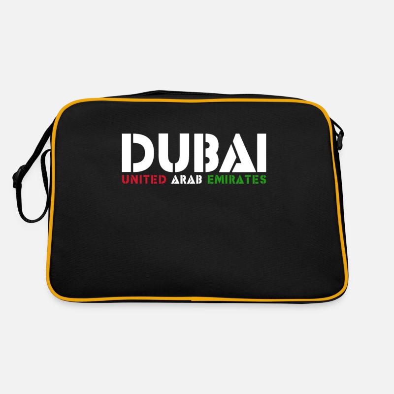 Dubai - Retro Tasche - Schwarz/Gold