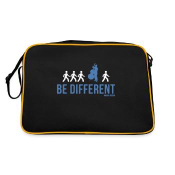 Contrebassiste contrebassiste drôle dire wit - Sac Retro - noir/or - Dos