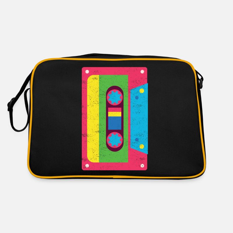 Cassette Tape Funky 1980s Rainbow Vintage Gift Retro Bag