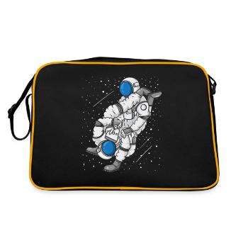 Cadeau MMA de l'astronaute Jiu Jitsu Arts martiaux - Sac Retro - noir/or - Dos