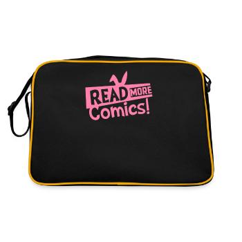 comics - Retro Bag - black/gold - Back