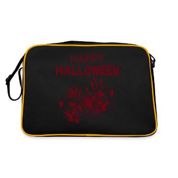 bloody halloween - Retro Bag - black/gold - Back