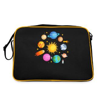 Planet universe - Retro Bag - black/gold - Back