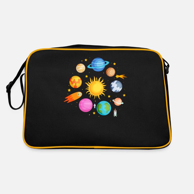 Planeten Universum Retro Tasche