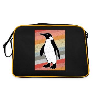 Vintage penguin - Retro Bag - black/gold - Back