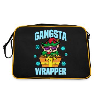 GANGSTA WRAPPER ELF - Sac Retro - noir/or - Dos