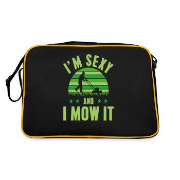 Cut the lawn - Retro Bag - black/gold - Back