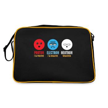 Science chimie protons electrons neutrons - Sac Retro - noir/or - Dos