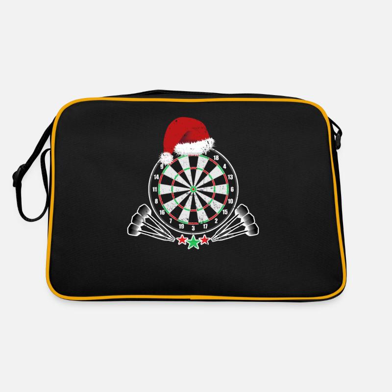Christmas Dart Darts Gift - Retro Bag - black/gold