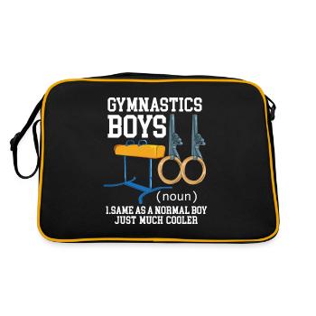 GYMNASTICS: Gymnastics Boy Definition - Retro Bag - black/gold - Back