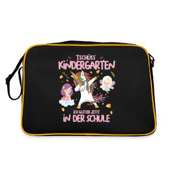 Scolarisation Dabbing Licorne Fées Cadeau cool - Sac Retro - noir/or - Dos