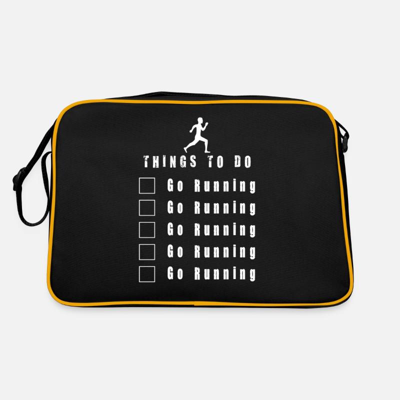 Funny Running Jogging Cardio Run Runner Gift Retro Bag