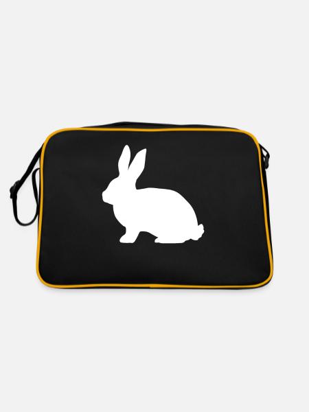 Hase - Retro Tasche - Schwarz/Gold