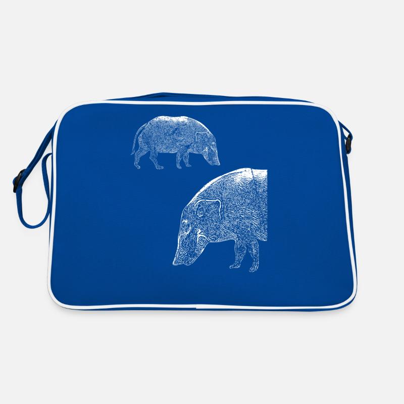 Paintbrush pig River pig Gift idea Retro Bag