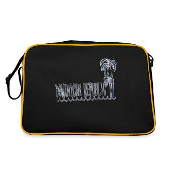 Cadeau de voyage pays République dominicaine - Sac Retro - noir/or - Dos