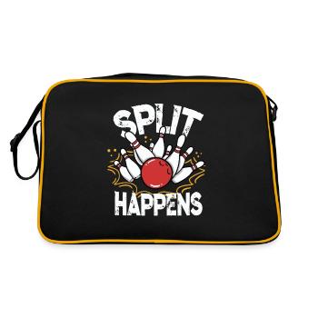 Strike bowling bowling shirt - Retro Bag - black/gold - Back
