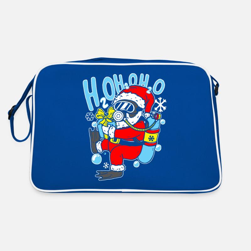 Plongée Père Noël Plongée sous-marine Noël Sac Retro