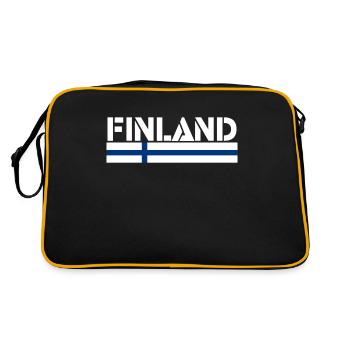 Finlande - Sac Retro - noir/or - Dos