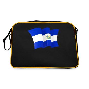 Drapeau salvador drapeau salvador - Sac Retro - noir/or - Dos