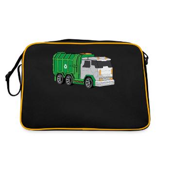 Garbage truck Garbage truck Garbage truck Müllmann Abfall - Retro Bag - black/gold - Back