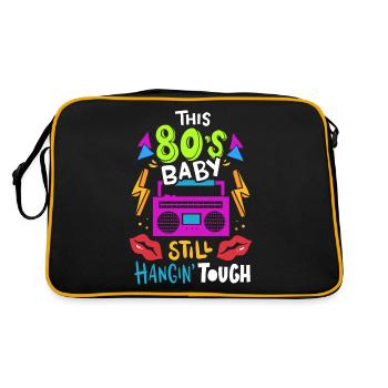 Bébé des années 80 - Sac Retro - noir/or - Dos