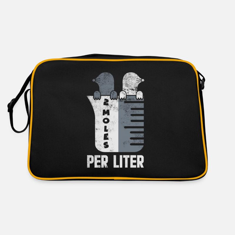 Deux moles par litre cadeau de chimie mole Sac Retro