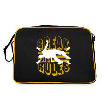 Breakdance Bronx Hip Hop Tanzen Geschenk - Retro Tasche - Schwarz/Gold - Hinten