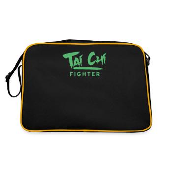 Fighter Taiji Tai Chi Chuan Taichi Tai Chi - Retro Bag - black/gold - Back