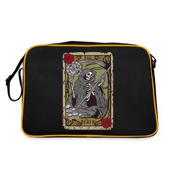 Grim Reaper Tarot T-Shirt Satan Occult Devil Heath - Retro Bag - black/gold - Back