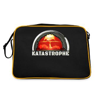 Disaster, atomic bomb, explosion gift idea - Retro Bag - black/gold - Back